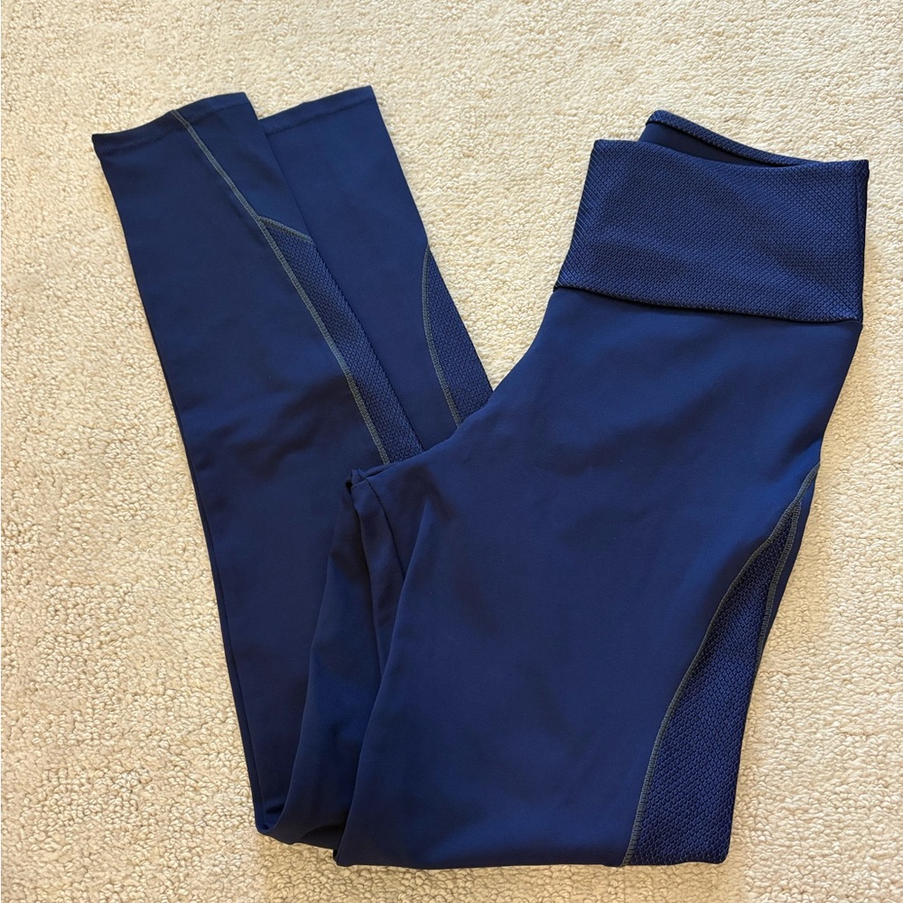 Blue High-Waisted Leggings